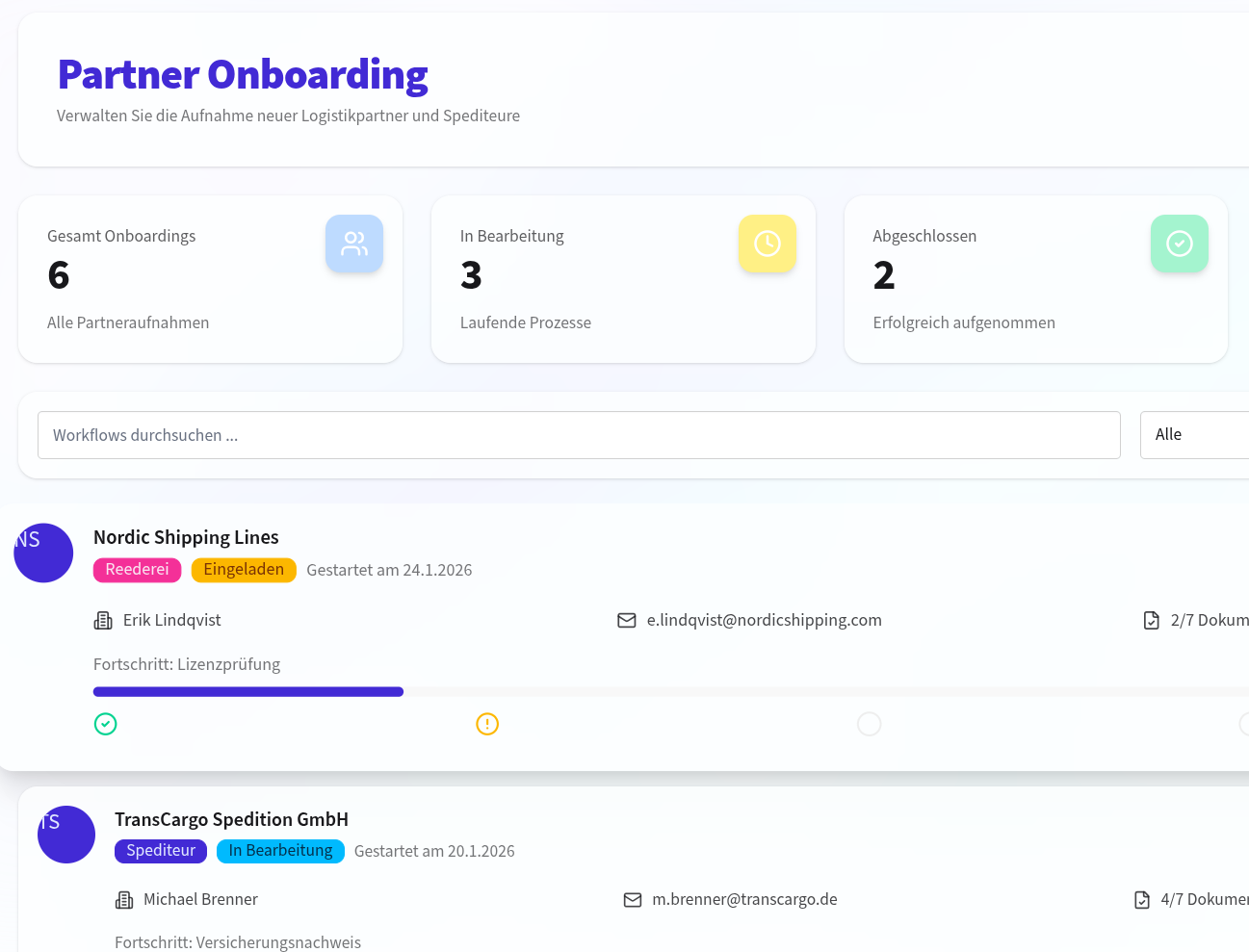 Partner-Onboarding Dashboard